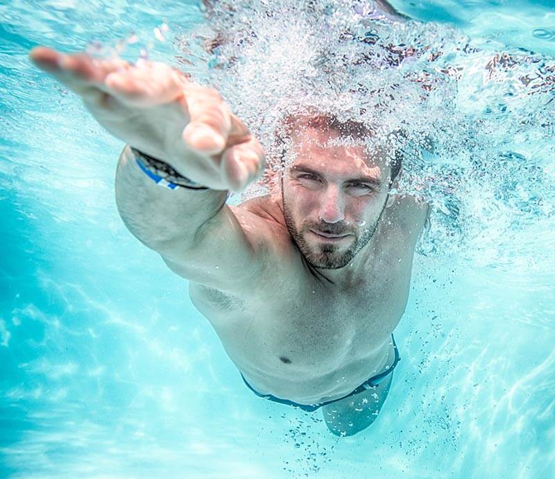 Man Swimming